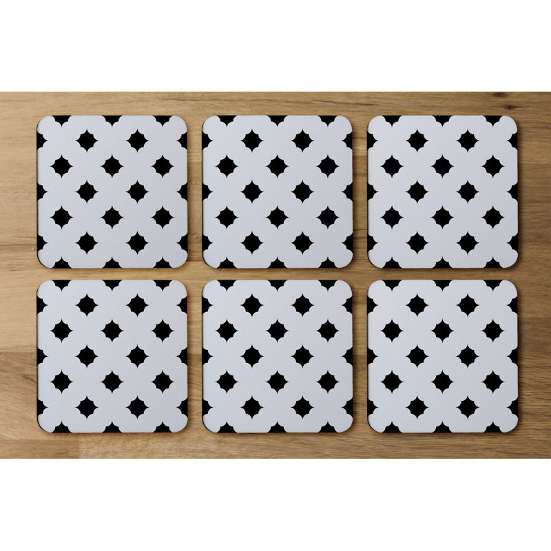 Square 6 Piece Coaster Set
