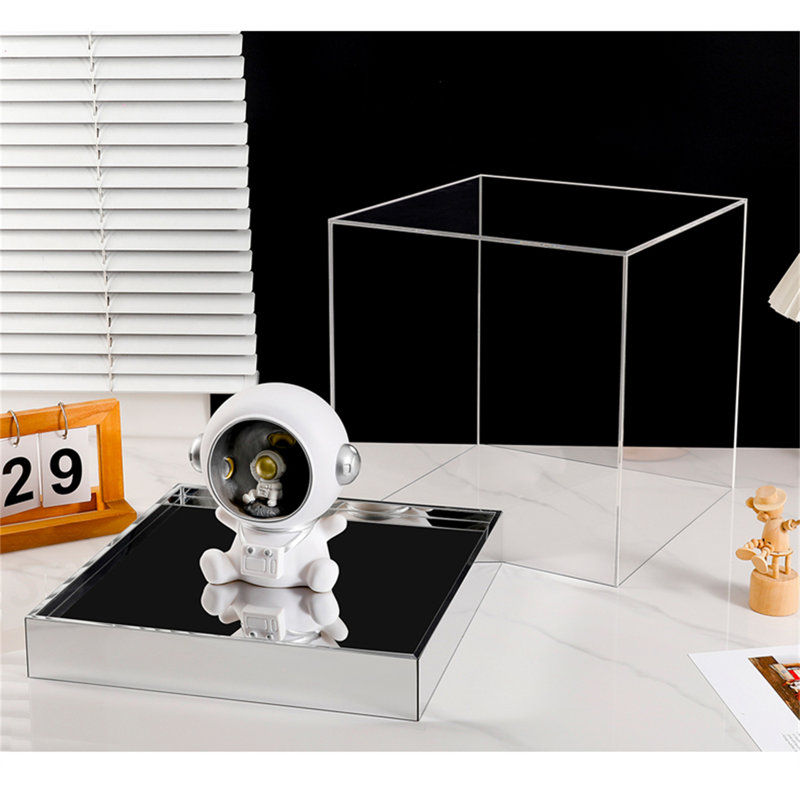 Boîte décorative en plastique Verica, H 3,93 po x l 3,93 po x P 3,93 po