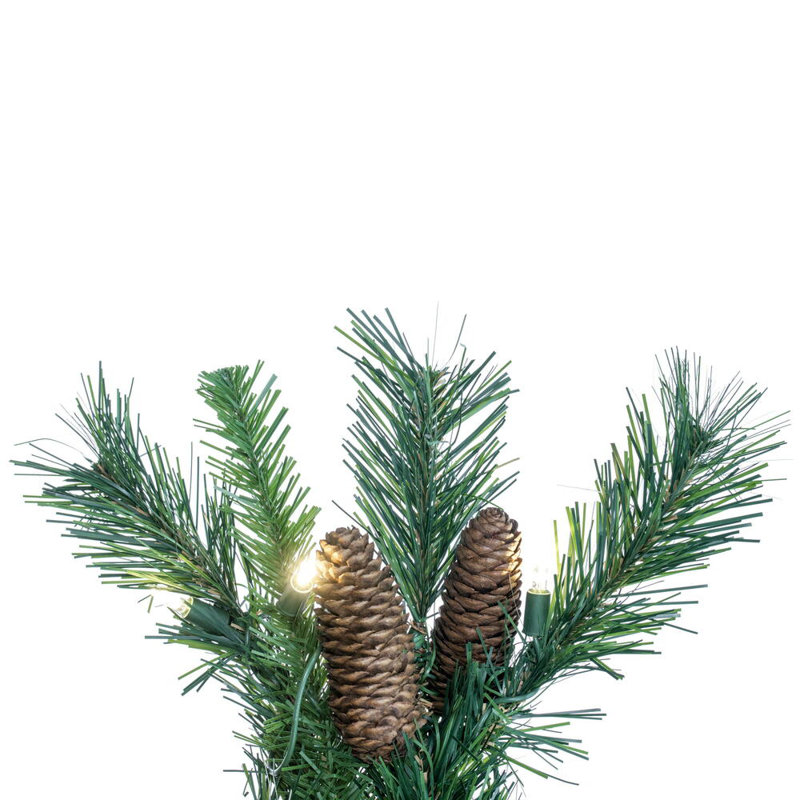 Nauman 108 " Pre-Lit Mixed Greenery Garland