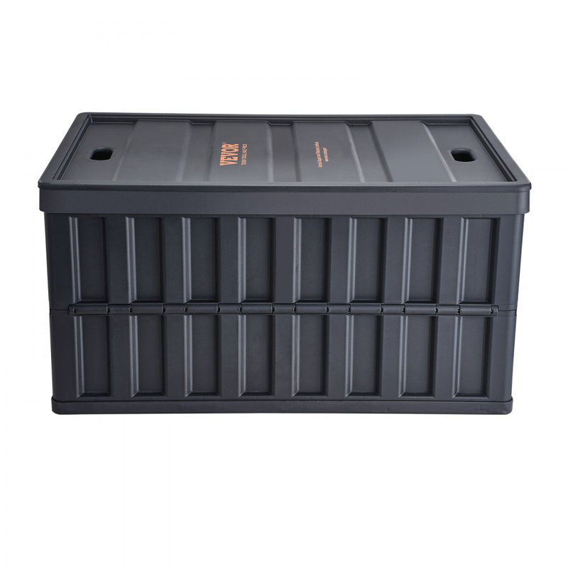Collapsible Storage Bins with Lids, 65L 3 Packs, Folding Plastic Stackable Utility Crates