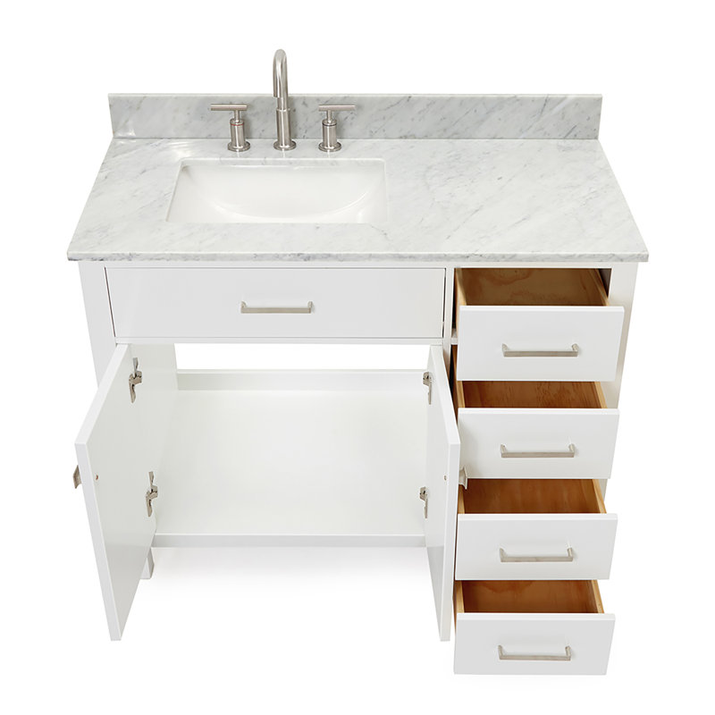 Ensemble de meuble-lavabo simple 43 po Aberdeenshire, Blanc