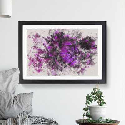 Purple Flower Vol.1 - Single Picture Frame Print on Wood