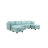 Contemporary Large U-Shape Modular Sectional Sofa, Convertible Sofa Bed With Reversible Chaise