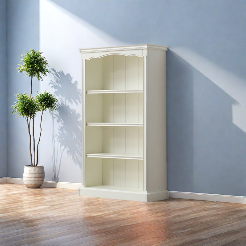 Armoire de rangement en bois massif, H 55,12 po x l 32,2 po x P 12,72 po, Ivoire ivoire