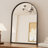 Modern Arch Wall Mirror with 1.2" Aluminum Frame, Decorative Mirror for Entryway, Living Room-782197865-782197870