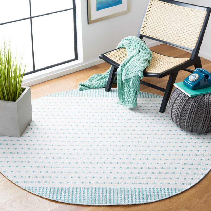 Aitken Flat Weave Cotton Geometric Rug, Rectangle 8' x 10'