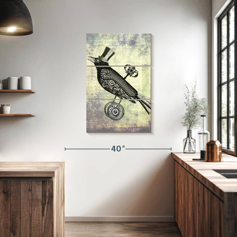Brampt Steampunk Crow, 38" H x 24" W
