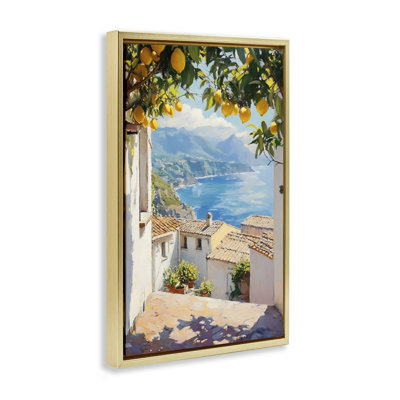 Amalfi Coast Lemon Overhang Floating Frame, design by LSR Design Studio