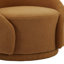 Fauteuil demi-tonneau pivotant rembourré Aunna-1325850115