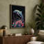 Dolphin Among Blooms Modern - Wrapped Canvas-1506072417-1506072441