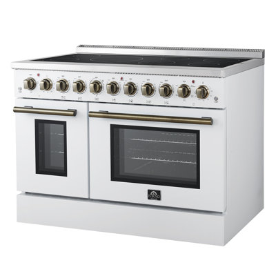 Cuisinière électrique Paolo, 48 po, blanc