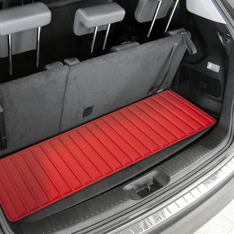 Tapis de porte antidérapant, Rouge, L 14 po x l 40 po