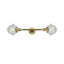 Éclairage pour meuble-lavabo 2 lumières rétro Lavalle-39459246-39459245-39459237