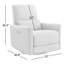 Fauteuil inclinable électrique pivotant rembourré Mikkel-529069958