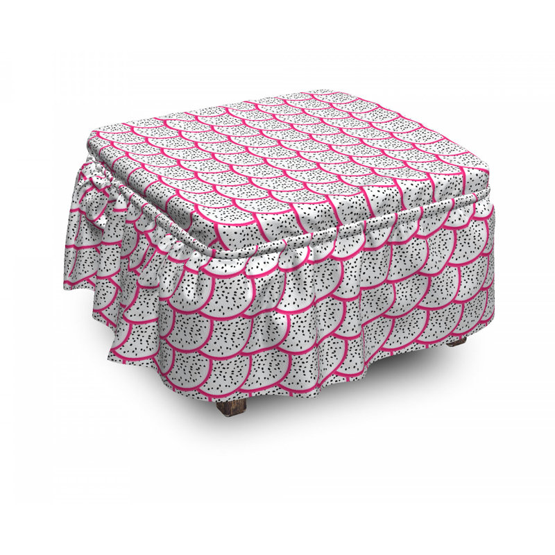 Box Cushion Ottoman Slipcover