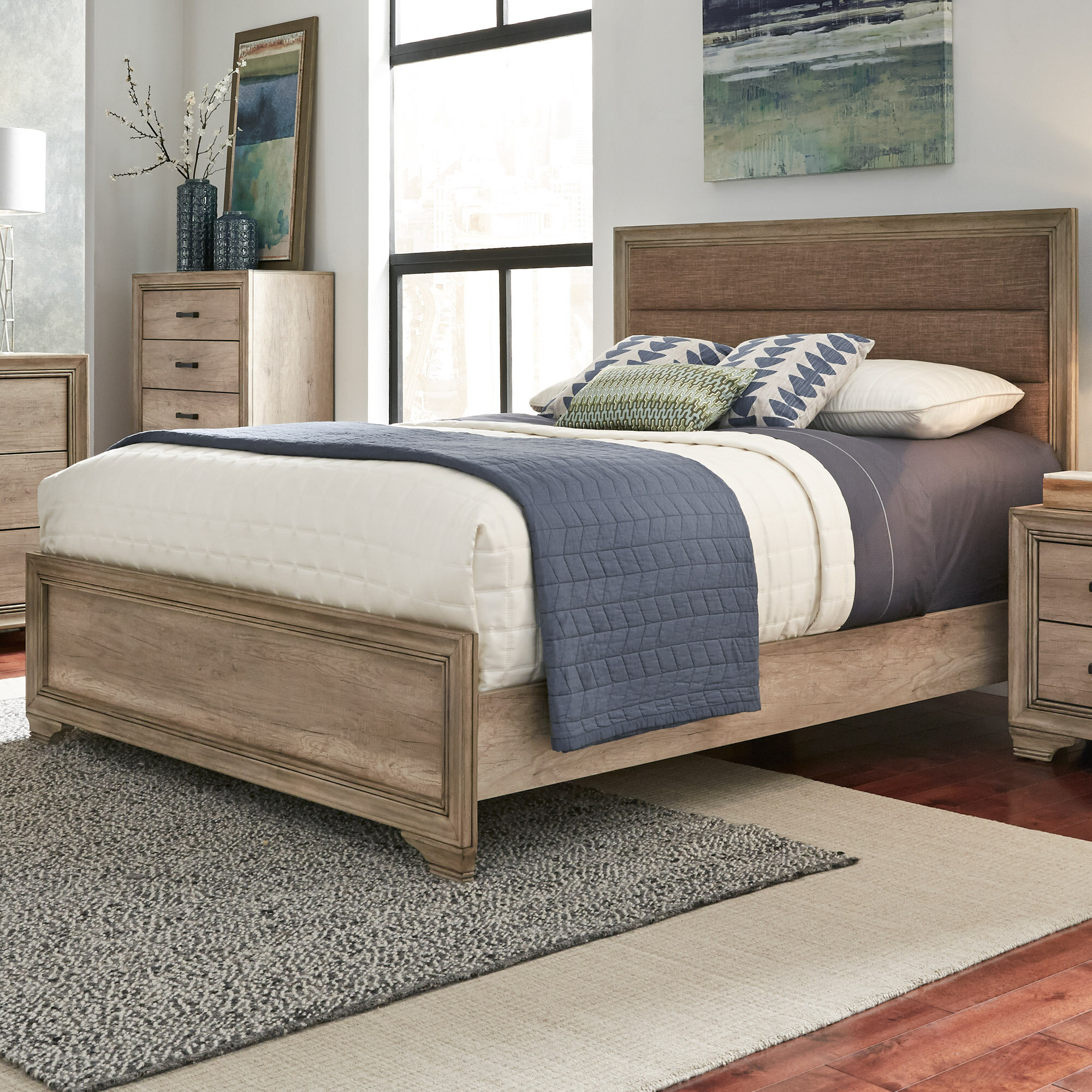 Janiyah tufted outlet upholstered bed