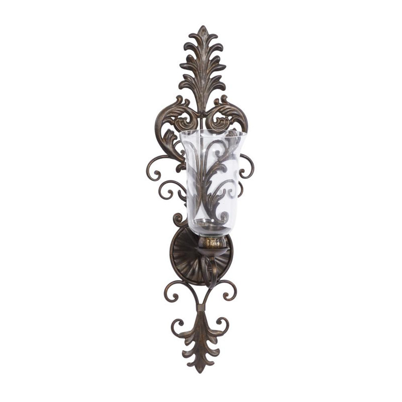 8.5'' H Metal Wall Wall Sconce, Black