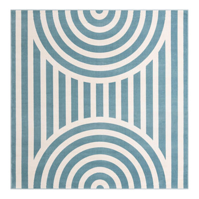 Unique Loom Lines Whimsy Kids Rug