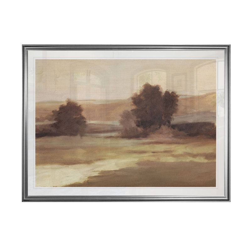 « muteed landscape ii », impression, H 20 po x l 24 po x P 1,5 po, Cadre argenté