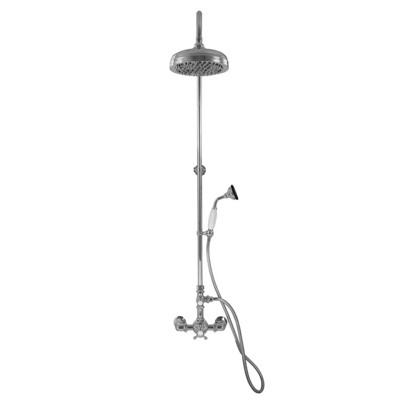 Exposed Thermostatic Shower System (P1085) by Strom Living, Chrome