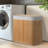 Natural Bamboo Laundry Hamper With Lid & Handles, Removable Liner, Ideal For Bathroom, Bedroom, Laundry Room-1284519476-1284519475