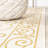 Debbe Vintage Filigree Textured Weave Cream/Yellow Indoor/Outdoor Rug-1293997587