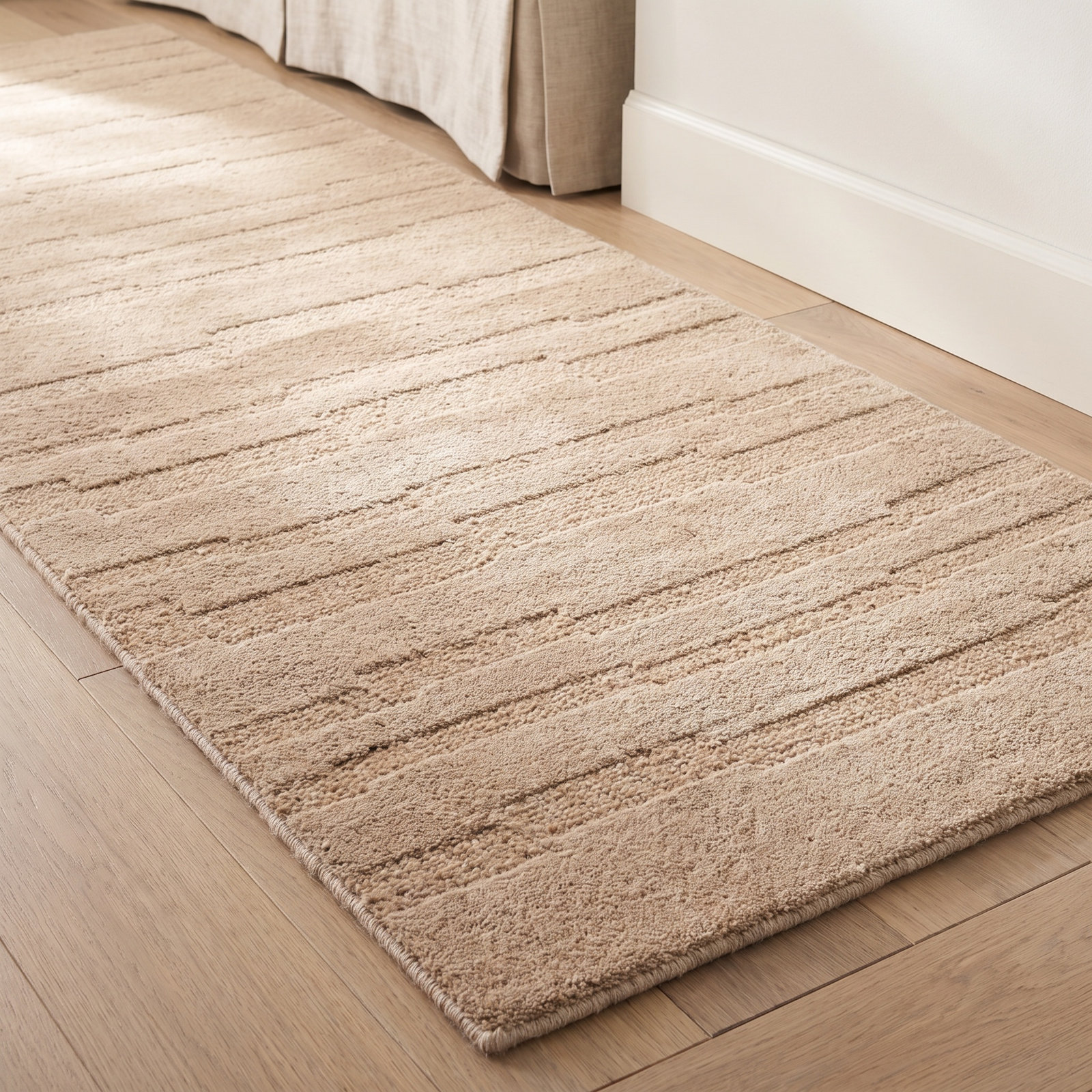 Elona Taupe Hand-Tufted Wool Rug, Runner 2'3" x 8'