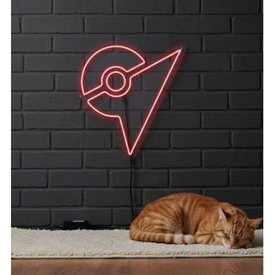  | Enseigne néon à motif géométrique abstrait | Fabriqué à la main avec un tube néon flexible durable offrant un éclairage uniforme et lumineux pendant plus de 50 000 heures sans décoloration ni scintillement | 24 po x 22 po | Rose vif