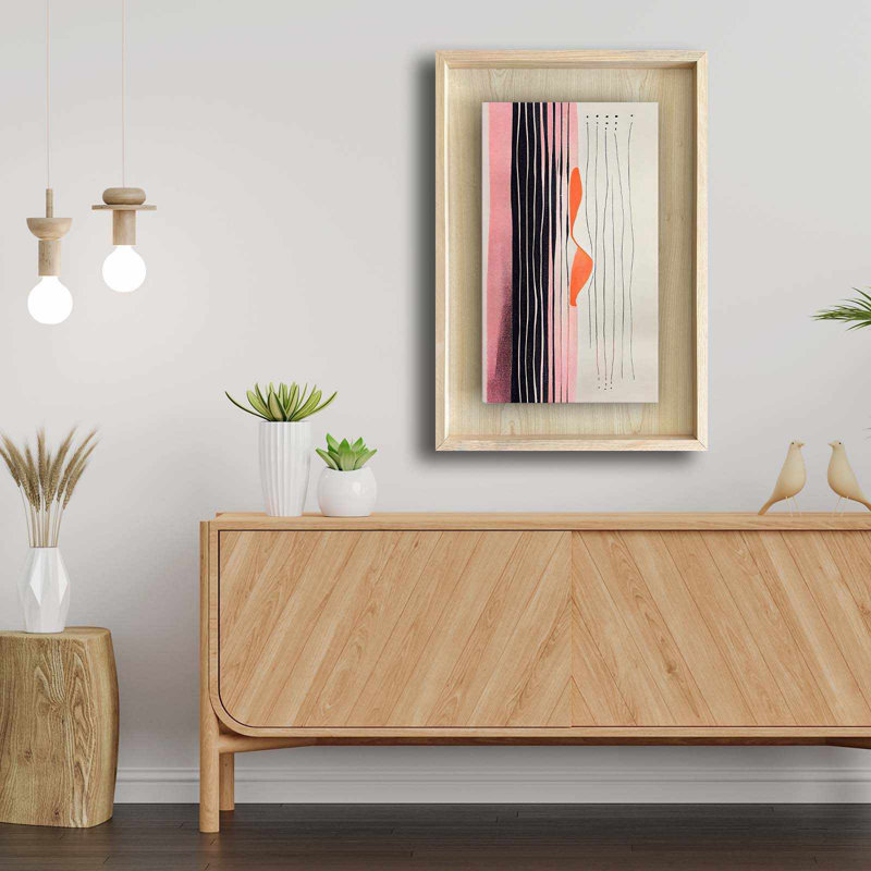 Elegant Framed Decorative Painting, 16.9 x 24.8 inches | 100% Solid Wood Frame (Thickness: 1.2 inches), 100% Maple MDF Background (Thickness: 0.1 inches), UV Printing | Perfect Wall Art for Home & Office Décor