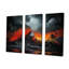 «Volcano Volcanic Explosion Moonlight II», ensemble d'art mural volcanique-107767595-107767589