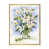 Toile avec cadre flottant or