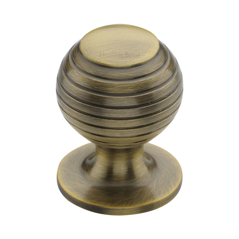 Heritage Brass Cabinet Knob Beehive Design, 3.2cm
