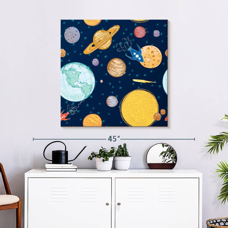Oberle Space Journey Pattern, 30" H x 30" W