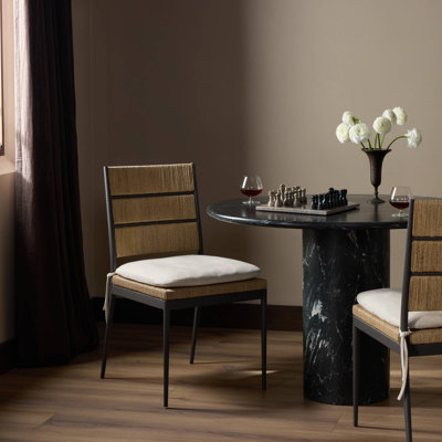 Chaise de salle à manger avec coussin Beryl - Agel naturel