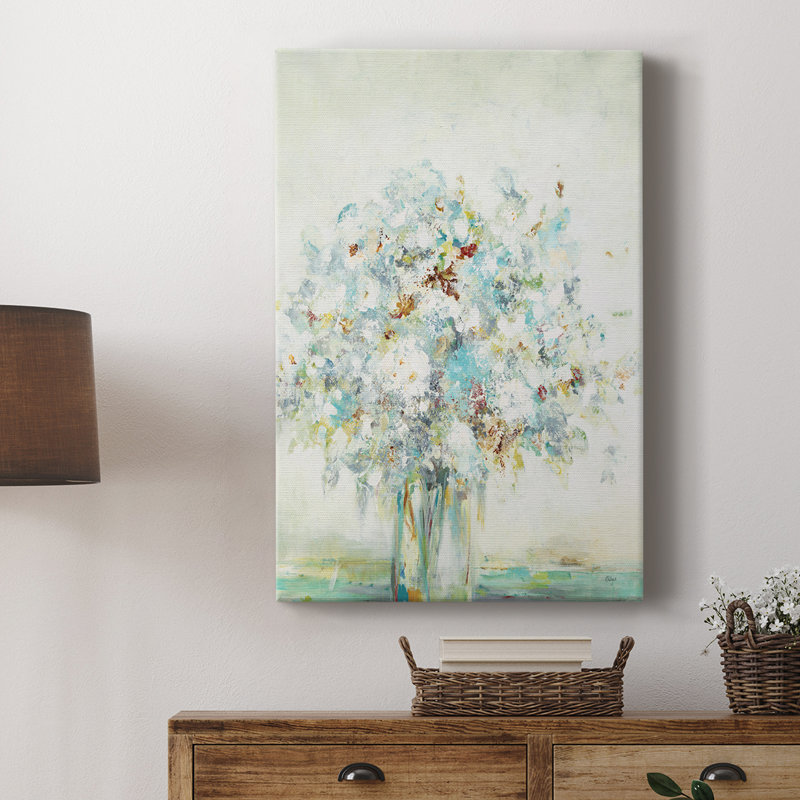 Textured Bouquet -Custom Wrapped Gallery Cavas, 48" H x 32" W
