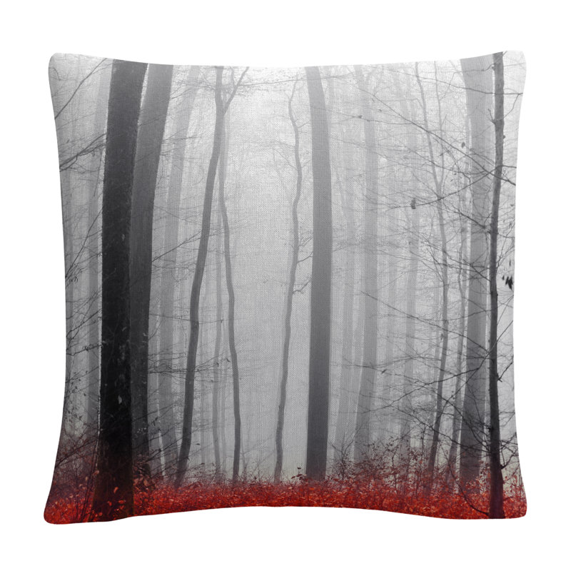 Coussin décoratif 16 x 16 «Little Red Carpet» par Philippe Sainte-Laudy