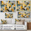 «Squared Ceremonian Abstract Expressionism I», reproduction d'art sur toile-1163828012-1163828011