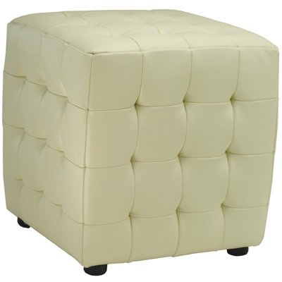 Maiden Faux Leather Ottoman