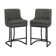 Donicia Upholstered 26'' Counter Stools with Metal Frame