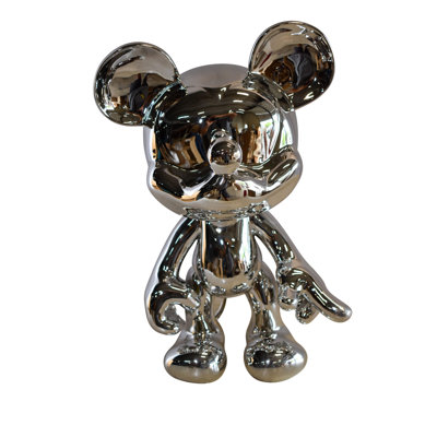 Abstract & Geometric Contemporary Mouse Resin Statue 12" x 9" x 16"H