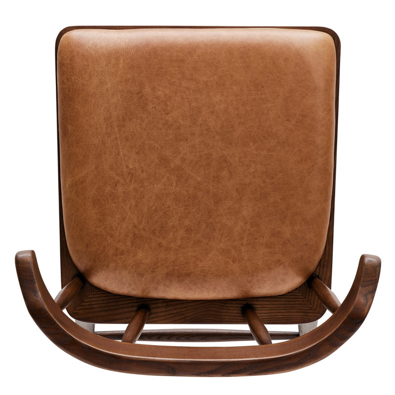 Colter Leather Dining Chair, Chaps Saddle, Vintage Ash