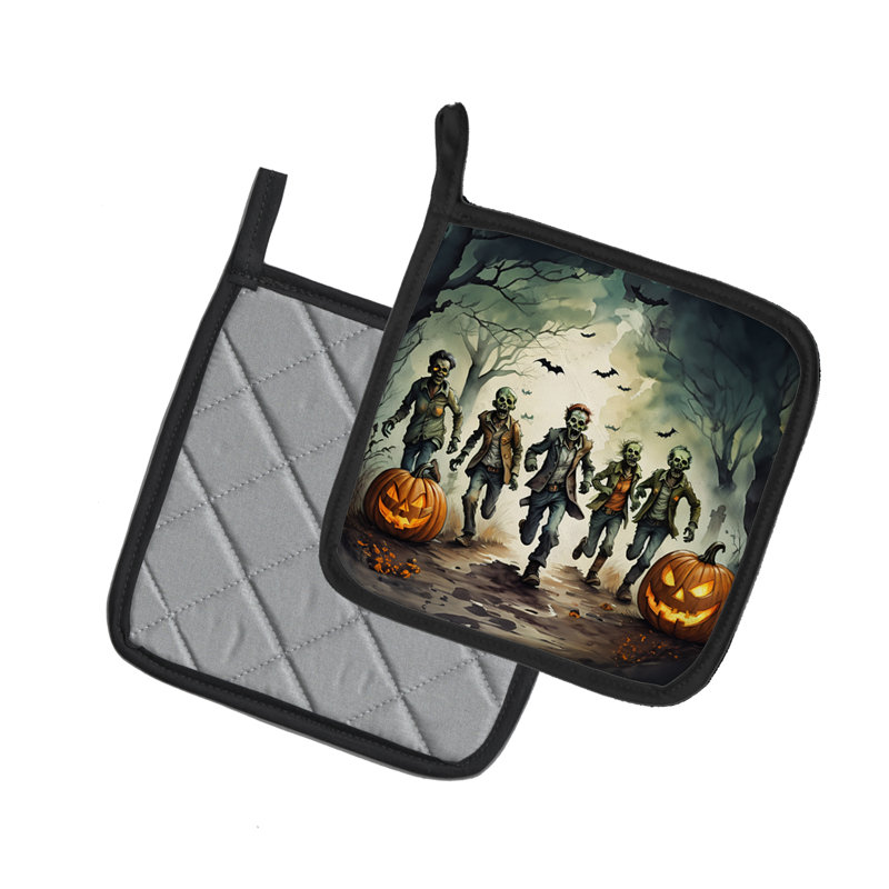 Paire de poignées Zombies Spooky Halloween