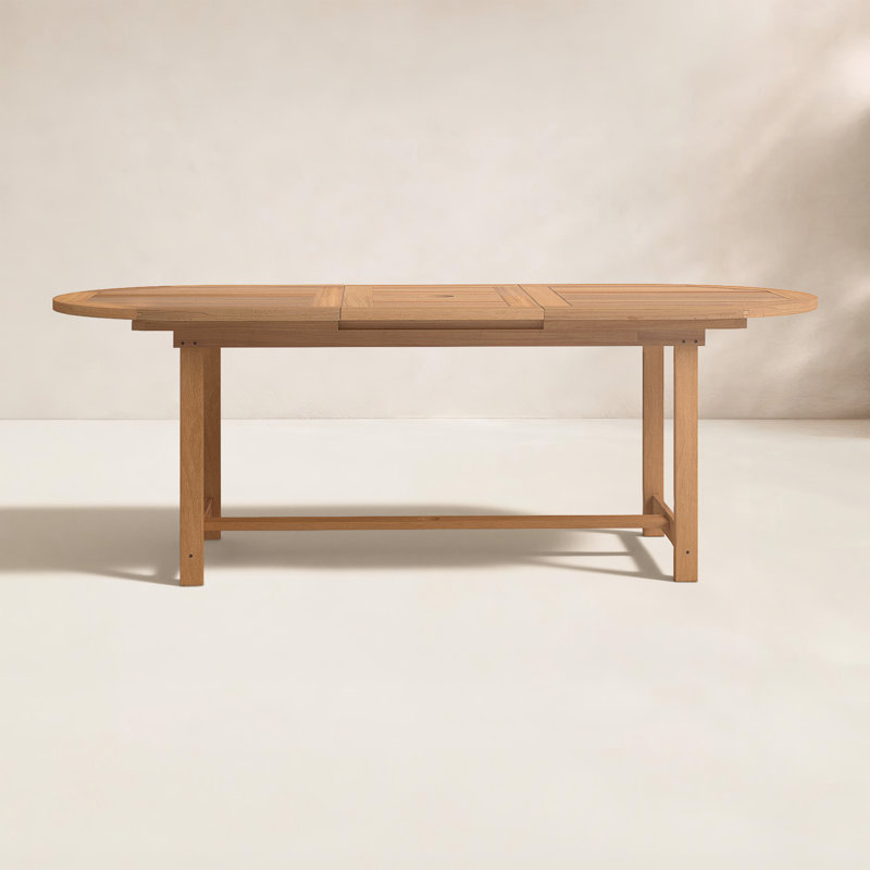 Table de salle à manger extensible Alyisa, Bois foncé