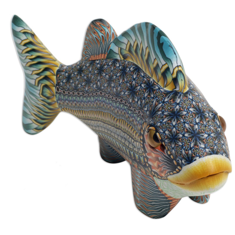 Bali Fish Polymer Clay Figurine