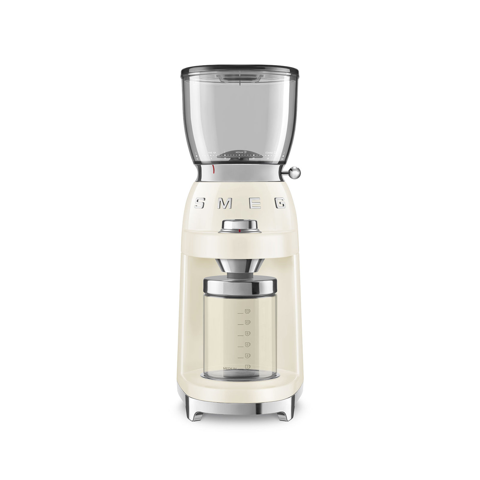 SMEG 50's Retro Style Coffee Grinder, Cream