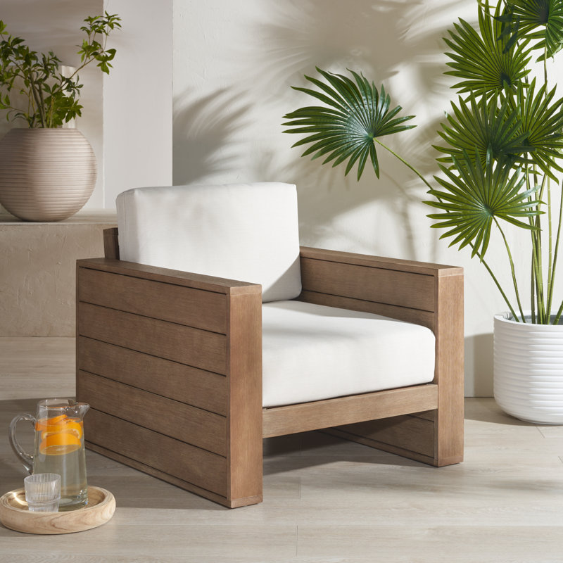 Chaise de patio en eucalyptus Westport