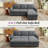 90.9'' L-Shaped Pull-Out Sofa Bed-624163970