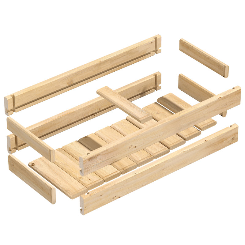 Sewole Railing Planter, 32" H x 11" W x 7" D
