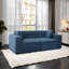 Lin bleu 3 lits avec fente et boîte de rangement pratique