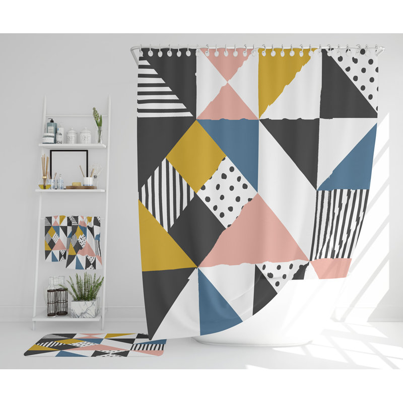 Natan Polyester Shower Curtain Set